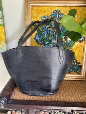 Vintage Louis Vuitton Black Women’s Leather Tote Bag